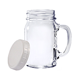 Mason Jar Glass Mug 16oz